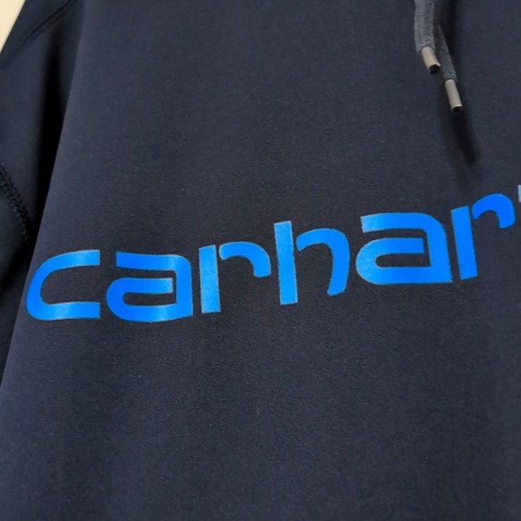 Carhartt Relaxed Fit Navy Blue Pullover Hoodie. Size XL Tall. - Picture 3 of 13